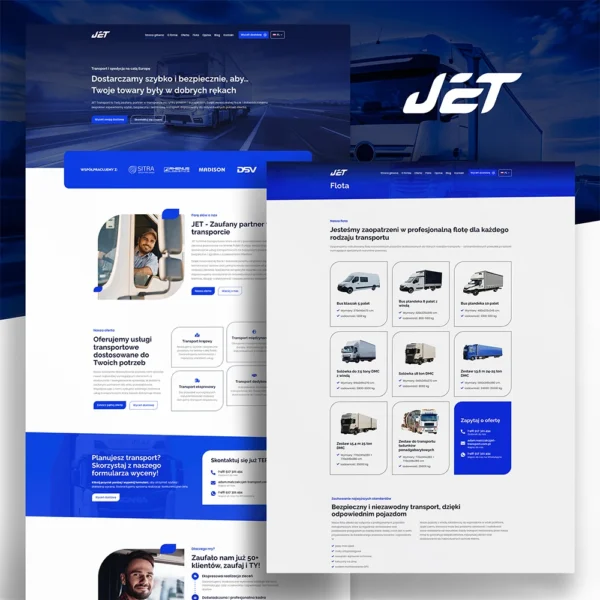 strona internetowa - jet transport