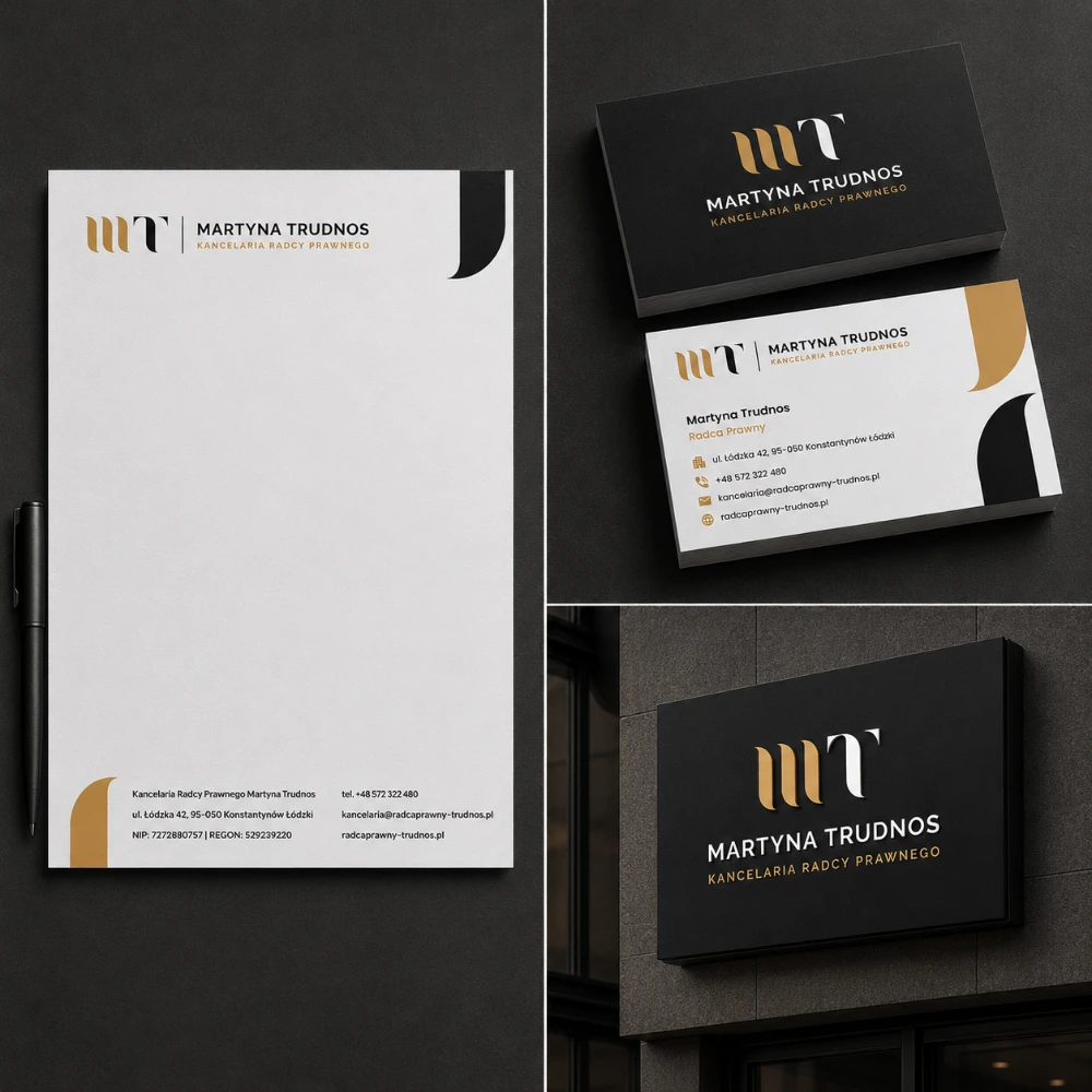 branding dla radcy Prawnego Martyny Trudnos