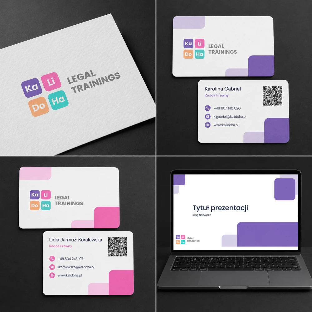 branding dla szkoleń prawnych Kalidoha