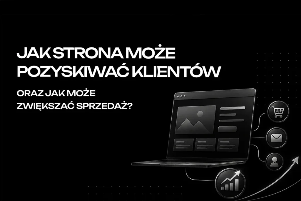 jak strona internetowa moze pozyskiwać klientów i zwiększać sprzedaż