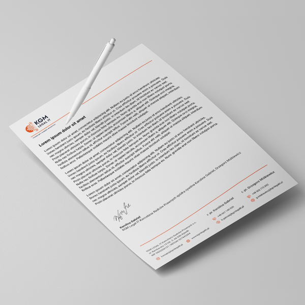 papier firmowy - kgmlegalit