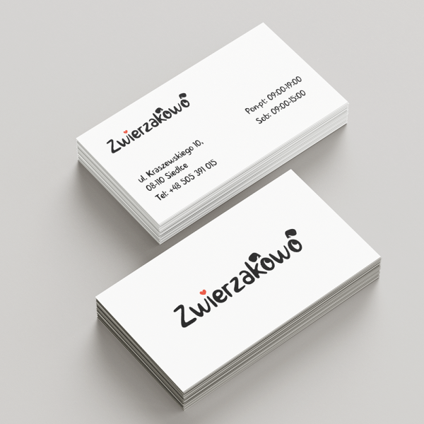 wizytówki - zwierzakowo